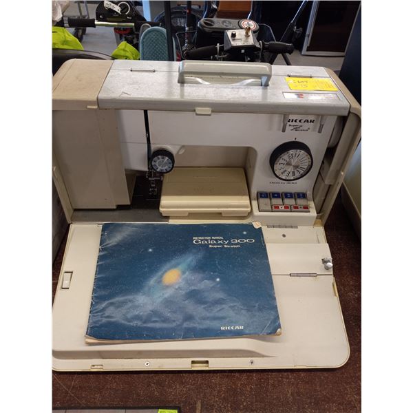 RICCAR GALAXY 300 SEWING MACHINE WITH MANUAL