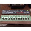 Image 1 : TWO WOOD PLAQUE SIGNS