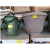 Image 1 : LOT OF PLANT POTS AND A WATERING JUG