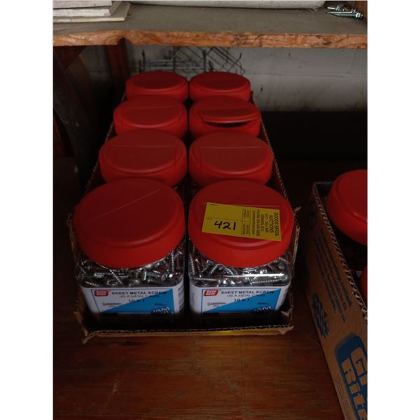 BOX OF NEW 10X1 SHEET METAL SCREWS