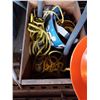 Image 2 : WOOD CRATE WITH ROPE, HARD HAT, FUNNEL ETC.