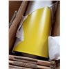 Image 2 : ONE BOX OF YELLOW MAT MAGNETIC SIGNAGE ROLLS