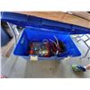 Image 1 : BLUE TOTE WITH CAMPING POTS AND MISC