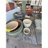 Image 2 : LOT OF CERAMIC PLANTERS