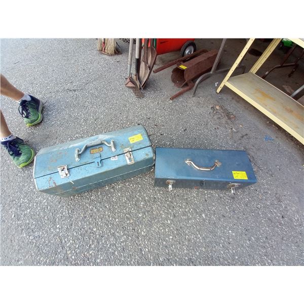 2- METAL TOOL BOXES