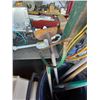 Image 3 : GARBAGE CAN WITH GARDEN TOOLS