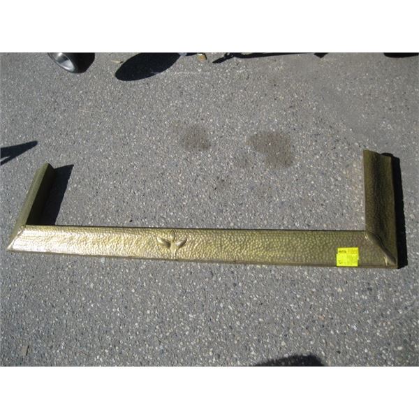 BRASS PLATED FIRE PLACE MANTLE