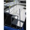 Image 2 : 2 ROLLING TABLES AND SIGN HOLDER