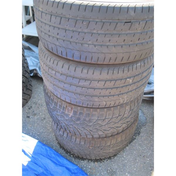 2-255/40 ZR19 TIRES AND 2-55/40 R19 100T WINTER TIRES