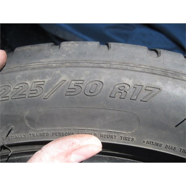 2-225/50R17 MICHELIN TIRES