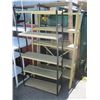 Image 1 : 2-YELLOW METAL SHELF UNITS