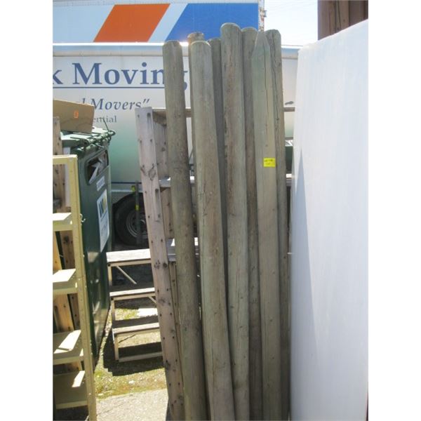 8 ROUND FENCING POLES