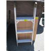 Image 1 : SMALL ALUMINUM STEP LADDER AND FOLDING CAMPING TABLE
