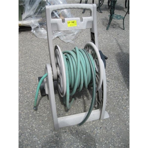 PORTABLE HOSE REEL WITH HOSE