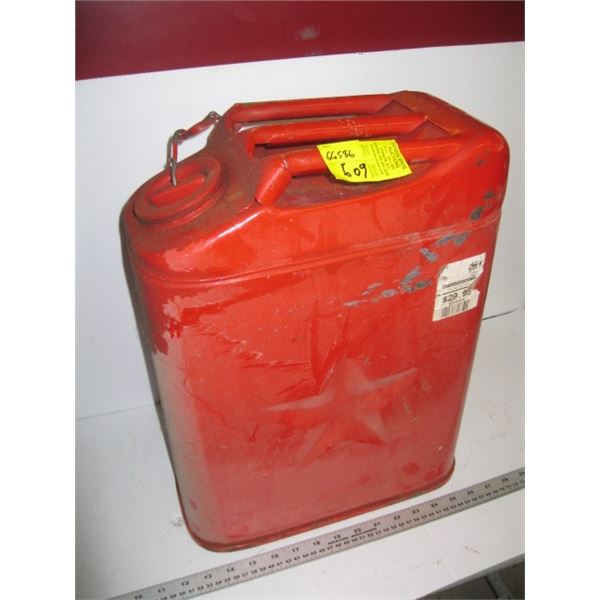 RED METAL GAS CAN