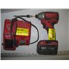 Image 1 : MILWAUKEE DRILL M18 RED LITHIUM BATTERY AND CHARGER