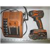 Image 1 : RIDGID 18 VOLT DRILL WITH CHARGER