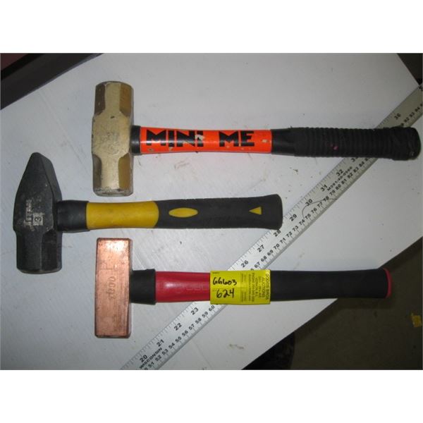 3 MINI 3 LB SLEDGE HAMMERS