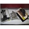 Image 1 : BIN OF CLAMPS, DRILL PRESS VISE, ETC