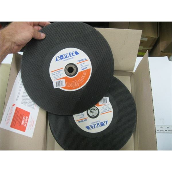 BOX OF 10 12" GRINDING BLADES FOR METAL