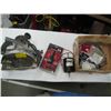 Image 1 : CRAFTSMAN 7 1/4 CIRCULAR SAW AND BOX OF ASSORTED ELECTRIC MOTOR, ETC