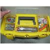 Image 2 : PLASTIC TOOL BOX WITH ASSORTED STAPLES ETC