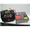 Image 1 : MOTOMASTER DIRECT DRIVE AIR COMPRESSOR IN BOX AND AN AS IS JUMP STARTER AND TIRE INFLATER