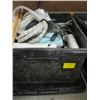 Image 1 : BIN OF ASSORTED CABLE CONNECTORS, ANTENNAE SPLITTER ETC