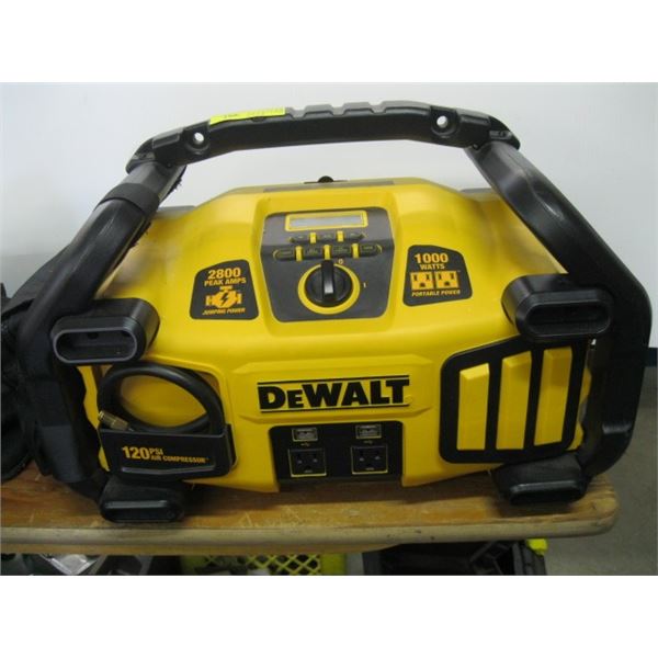 DEWALT BATTERY BOOSTER INFLATER AND 1000 WATT PORTABLE POWER