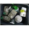 Image 1 : TOTE OF ACETONE, WOOD CLEANER ETC