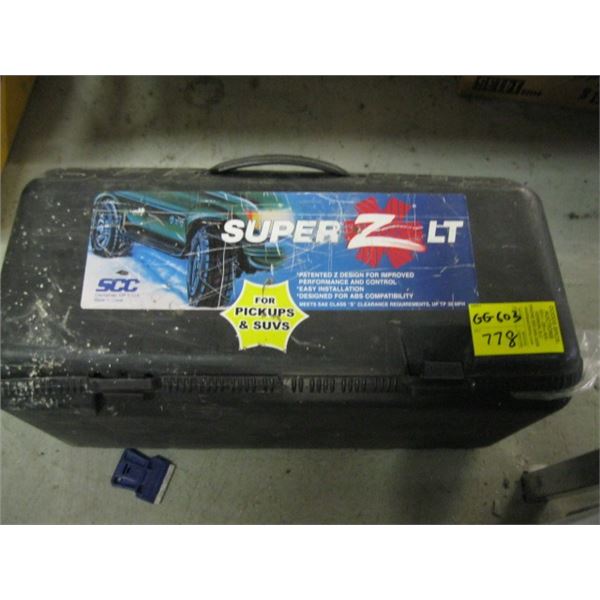 SUPER ZEE LT TIRE CHAINS FOR PICK UPS AND SUV'S