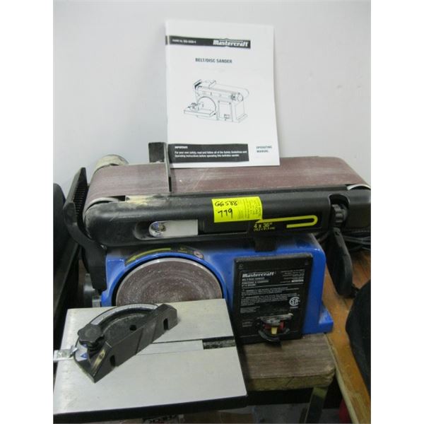 MASTERCRAFT BELT DISC SANDER