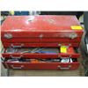 Image 1 : RED TOOL BOX WITH DRAWERS AND MISC TOOLS