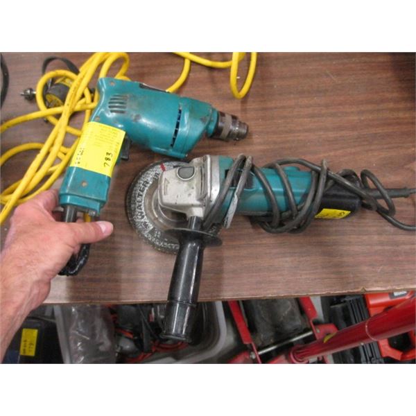 MAKITA GRINDER AND MAKITA DRILL