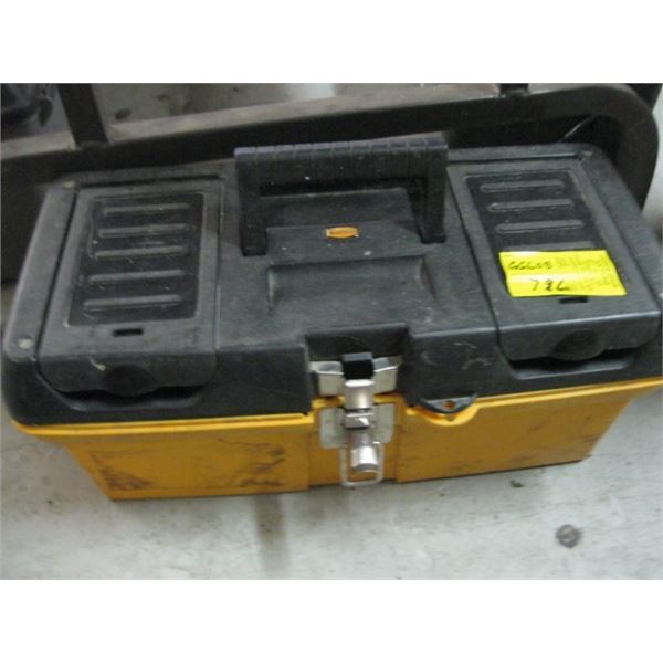 SMALL TOOL BOX OF PLUMBING MISC