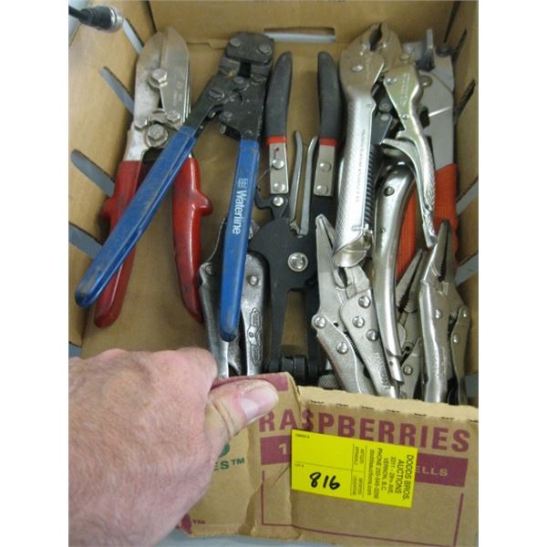 FLAT OF VISE GRIPS, ETC