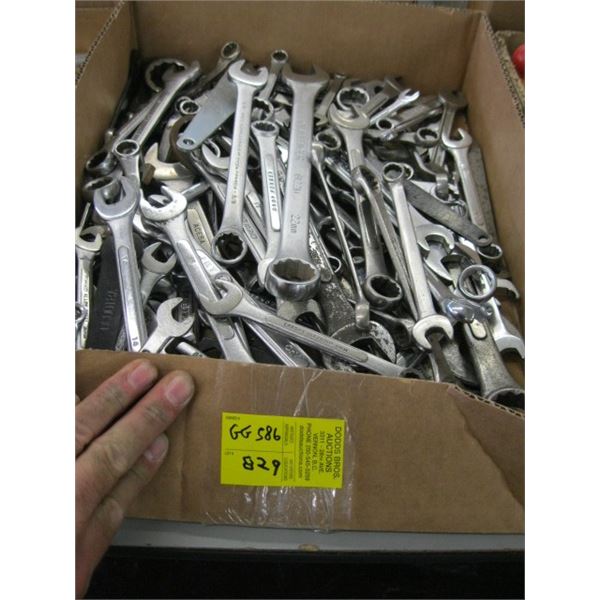 FLAT OF ASSORTED WRENCHES