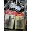 Image 3 : BOX OF MISC WHEEL PULLER, TRAILER BALL AND MISC HAND TOOLS