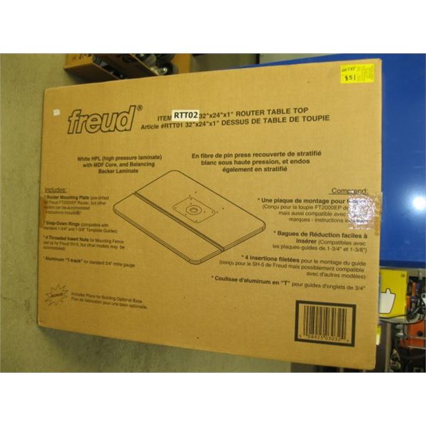 FREUD 32X 24X1" ROUTER TABLE TOP IN BOX