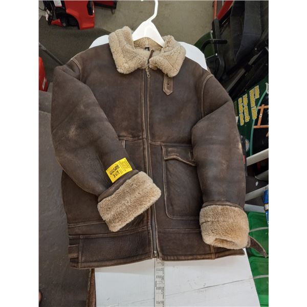 FUR LINED MENS COAT