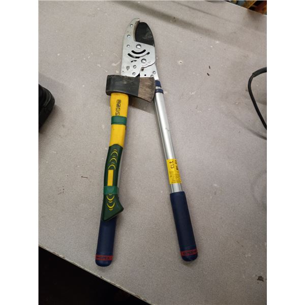 BRANCH TRIMMER AND SMALL HATCHET