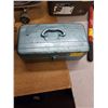 Image 2 : METAL TACKLE BOX WITH MISC TACKLE