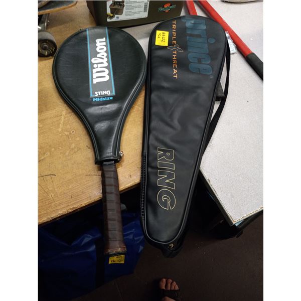 WILSON TENNIS RACKET AND TRIPLE THREAT BRACKET