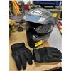Image 1 : ARAI DIRT BIKE HELMET WITH GLOVES