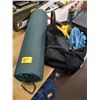 Image 1 : BAG WITH ROPE AND A ROLL UP CAMPING MATTRESS