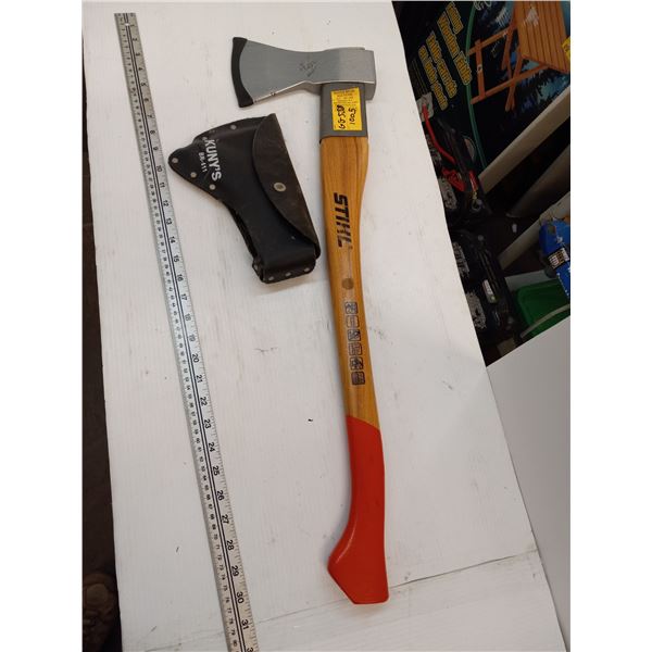 STIHL AXE WITH HEAD COVER