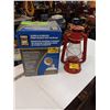 Image 1 : SMALL RED LANTERN AND A POWERFIST 10000-15000 BTU SINGLE ELEMENT TANK TOP HEATER