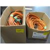 Image 1 : 2 BOXES OF ORANGE EXTENSION CORDS