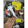 Image 1 : 1 FLAT OF GLUE GUN, GLUES, TAPE ETC