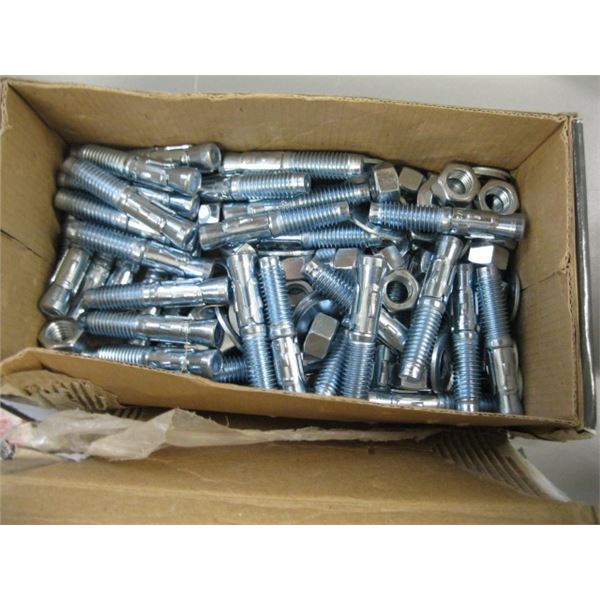 BOX OF CONCRETE BOLTS